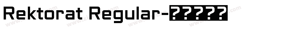 Rektorat Regular字体转换